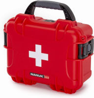 Nanuk 904 Waterproof First Aid Prepper Survival Gear Dust and Impact Resistant Case - Empty - Red 904 First Aid Case