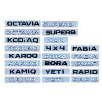 4X4 FABIA KAMIQ KAROQ KODIAQ OCTAVIA ยอดเยี่ยมเยติอย่างรวดเร็วสติกเกอร์รถ Logo Huruf Skoda สำหรับ Skoda Series Refit อุปกรณ์ใส่ของ