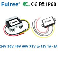 72V 60V 48V 36V 24V to 12V 1A 2A 3A Step Down DC DC Buck Converter Voltage Regulator Truck Boat Car Power Supply Dropshipping