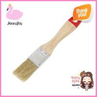 แปรงทาสีด้ามไม้ขลิบแดง FITT 1 นิ้วSYNTHETIC BRISTLE PAINT BRUSH WITH WOODEN HANDLE FITT 1IN **ของแท้100%**