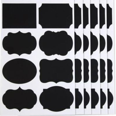 hot！【DT】❏☼▫  Writable and Removable Chalkboard Labels/Chalkboard Stickers Self-adhesive Sticker Labels for mason jars bottles decoration