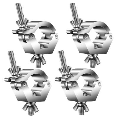 4Pack Stage Light Clip Stage Lights Clamp Aluminum Alloy Truss Light Clamps For Tube / Pipe OD 28mm-36mm For Par Lights Spot Lights