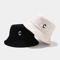 New Children Panama Cap Summer Letter C Embroidered Mens Fisherman Hat Minimalist Bucket Hat Foldable Uni Summer Sunbonnet