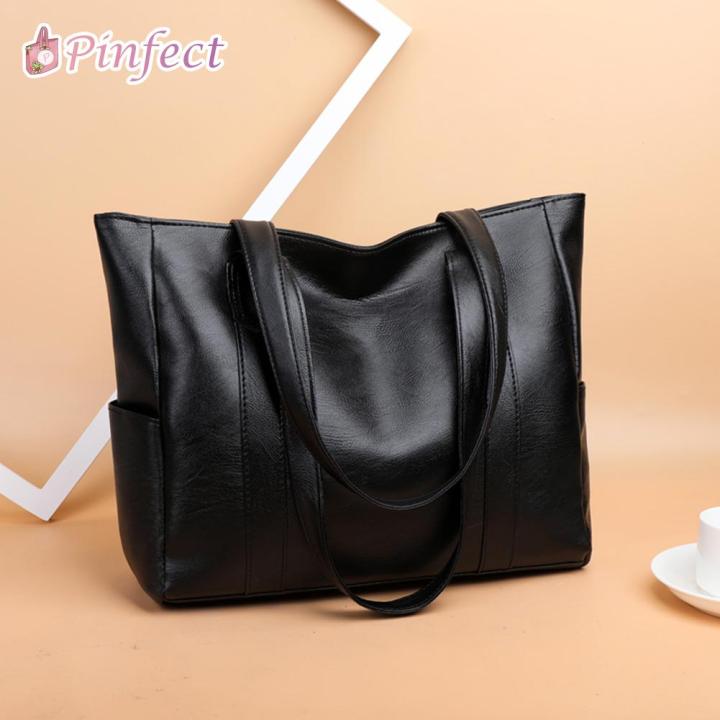 Pinfect] Fashion Casual Retro Simple Solid Color Shoulder Bag