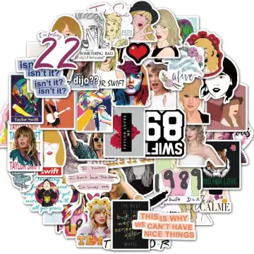 Taylor Swift Sticker Pack, 50 PCS, Colorful Waterproof Stickers 