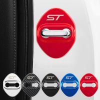 ☄▥❀ 4pcs Stainless Steel Car styling Door Lock Cover For FORD Focus ST RACING MK2 MK3 MK4 Auto Accessories Car Stickers