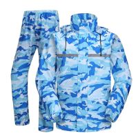 Raincoat And Rain Pants Men Camouflage Regenjas Rain Wear Transparent Brim Motorbike Rain Jacket Women Men Rain Coat