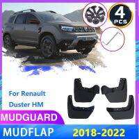 Mgs7ร้อน!!แผ่นบังโคลนรถสำหรับเรโนลด์ดัสเตอร์ HM 2018 ~ 2022 Dacia Duster แผ่นกันโคลนล้อรถยนต์ Muds บังโคลนกันแดดอุปกรณ์ตกแต่งรถยนต์