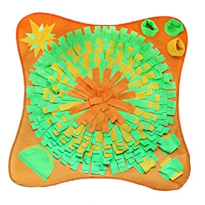 สำหรับ Creative Square ดอกไม้สุนัข Snuffle Feeding Mat Pet Nosework การฝึกอบรมช้ากินทนทานสำหรับ Play Pad Washable Cushi