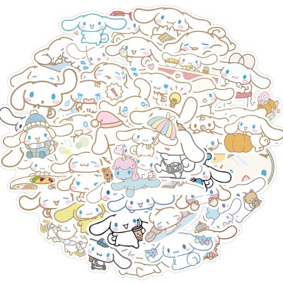 50ชิ้นอะนิเมะน่ารัก Cinnamoroll สติกเกอร์กันน้ำลายการ์ตูนของเล่นเด็กไดอารี่ DIY สมุดบันทึกติดสติกเกอร์จักรยานแล็ปท็อปสติกเกอร์และป้าย