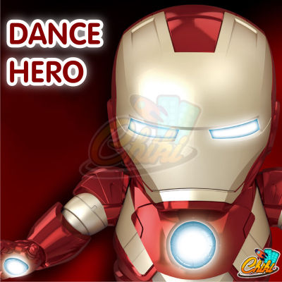 หุ่นยนต์เต้นได้ใสถ่านหุ่นฮีโร่เต้น Dance hero มีเสียงมีไฟ