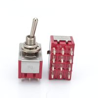 MTS-402  Toggle Switch mini ON-ON 6mm   12 pins Electrical Circuitry  Parts