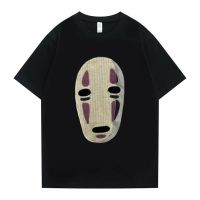 Japanese Anime No Face Man Printed T-shirts 90s Unisex Manga Graphic Tshirt Summer Men Fashion Hip Hop Oversized T Shirts