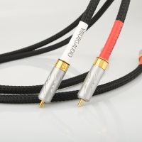 Hifi audio Hi-End 5N Multiple Oxyacid Pure copper male to male rca interconect cable for amplifier Phone Edifer Home Theater DVD