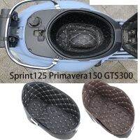 แผ่นรองนั่งที่เก็บของท้ายรถ PU สำหรับรถเวสป้า Gts300 Sprint125 Primavera150 GTS 300 HPE ใช้ได้กับมอเตอร์ไซค์