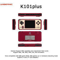 Anbernic K101 Plus เครื่องเล่นวิดีโอเกม 2~4 หน้าจอ 3 นิ้ว LCD TFT AUO 320X480 RTC และ 64 บิต รองรับ TV output GBA game