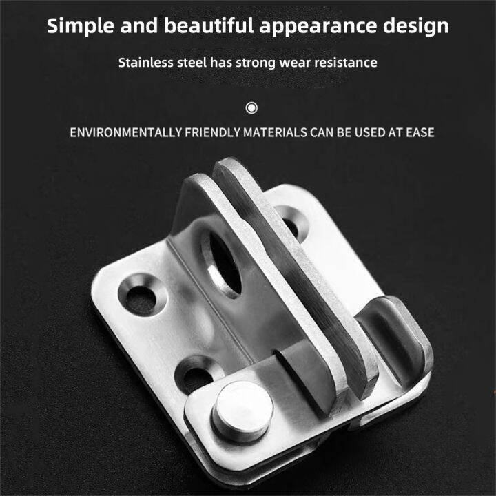 Stainless Steel Safety Hasp Door Lock For Bathroom Bedroom Door Catch