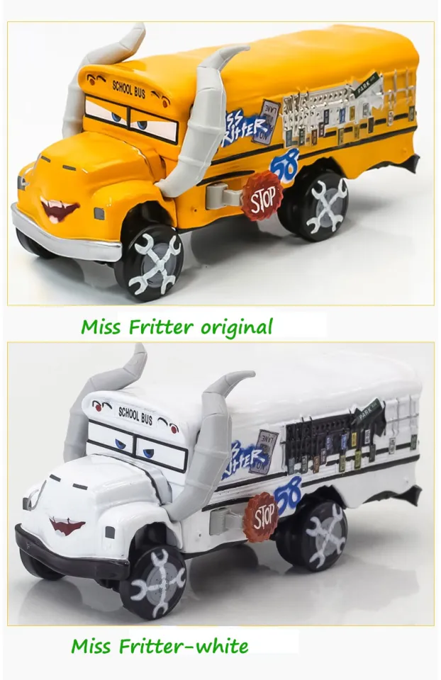 New Cars 3 Bus Fritter Yellow Car Thunder Hollow Car Crash Car Alloy Metal  Diecast Car Toy For Boy