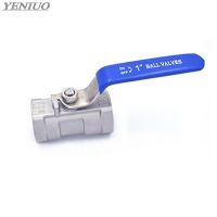 [HOT] 1Pcs Thread Ball Valve Stainless Steel 304 Sanitary Ball Valve 1/4 3/8 3/4 1 1-1/4 1-1/2 BSP Female Thread Straight Type