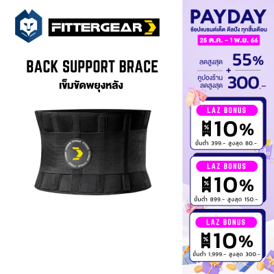 WelStore Fittergear Back Support Brace เข็มขัดบล็อกหลัง เข็มขัดพยุงหลัง ป้องกันและแก้อาการปวดหลัง เนื่องจากการยกของหนัก