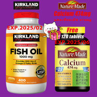 Kirkland  Fish Oil 400 Softgels  1000mg  Fish Oil