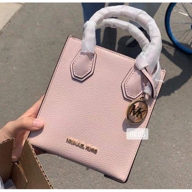 Ảnh Thật] Túi Michael Kors 35S1GM9T0L Flame Mercer Extra-Small Pebbled  Leather Crossbody Bag 