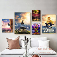 Zelda Legend Video Game Canvas Painting Posters And Prints Wall Art Picture Abstract Decorative Home Decor Obrazy