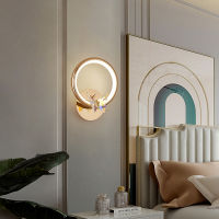 Minimalist Modern Led Wall Lamps Living Room Bedroom Bedside Indoor Gold Plated Wall Lights Aisle Lighting decoration Fixtures