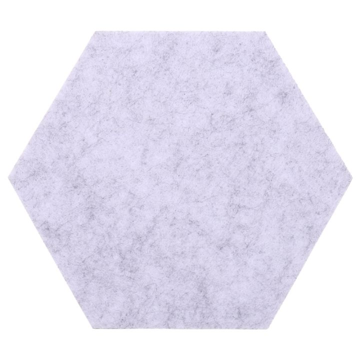 10pcs-hexagon-felt-board-hexagonal-felt-wall-sticker-multifunction-3d-decorative-home-message-board-gray-yellow-series