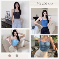 Mita_shop บรายีนส์ ทรงสวย หลังลูกไม้ สไตล์เกาหลี พร้อมส่ง 19113#