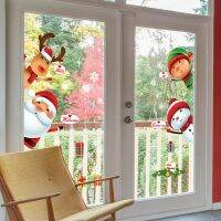 Santa Claus Merry Christmas Decor for Home 2020 Window Sticker Christmas Ornaments Garland New Year 2022 Noel Navidad Gift Xmas