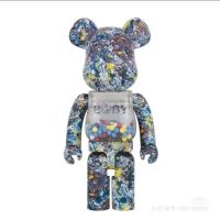 Bearbrick รุนแรงหมีสาดหมึก Qianqiu แจ็ค Pollock 400% กล่องสีร่วมแหวน One P Iece D Ropshipping