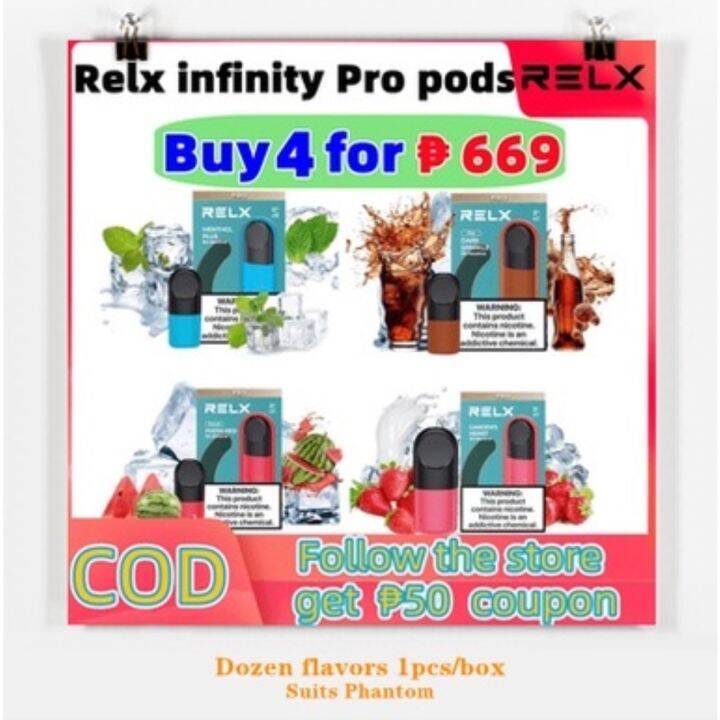 (Bundle On Sale) Relx Infinity Pod Pro Vape Pod suits Relx Phantom Pods