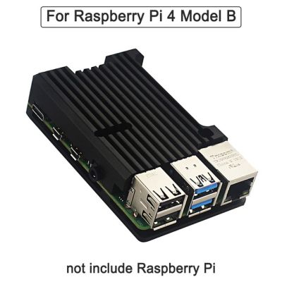 【✴COD✴】 fuchijin77 Raspberry Pi 4 4b พัดลมระบายความร้อนด้วยฮีทซิงค์กล่องเคสอะลูมิเนียม Cnc เคสปิดสำหรับ Raspberry Pi 4รุ่น B