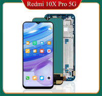 หน้าจอทดสอบ100% สำหรับ Xiaomi Redmi 10X PRO 5G M2004J7BC LCD หน้าจอสัมผัสประกอบ Digitizer สำหรับ Redmi 10X PRO 5G