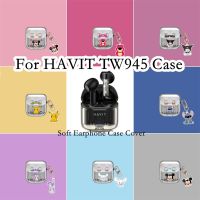 READY STOCK!  For HAVIT TW945 Case Cartoon Creative Patterns for HAVIT TW945 Casing Soft Earphone Case Cover