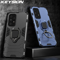 KEYSION เคสเกราะกันกระแทกสำหรับ Samsung A23 A13ซิลิโคน + PC ขาตั้งโทรศัพท์ฝาหลังสำหรับ Samsung Galaxy A23 5G A13 4G