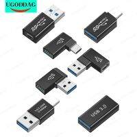 อะแดปเตอร์OTG USB 3.1 ประเภทCหญิงไปยังUSB 3.0 Converter 10GbpsประเภทCถึงUSB 3.0 90 องศาสำหรับUSB C OTG Connector-EDCNM SHOP