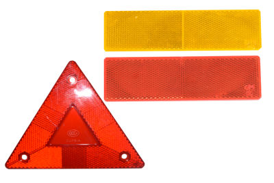 ทับทิมสะท้อนแสง สีเหลือง-สีแดง สำหรับติด รถบรรทุก 10 ล้อ
