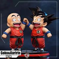 หุ่นฟิกเกอร์โกคูคุริริน Krillin Son-Goku 14ซม. ทำจาก Pvc รูปปั้นแอคชั่นโมเดลฟิกเกอร์สะสมของเล่นสำหรับเด็กดราก้อนบอล Z