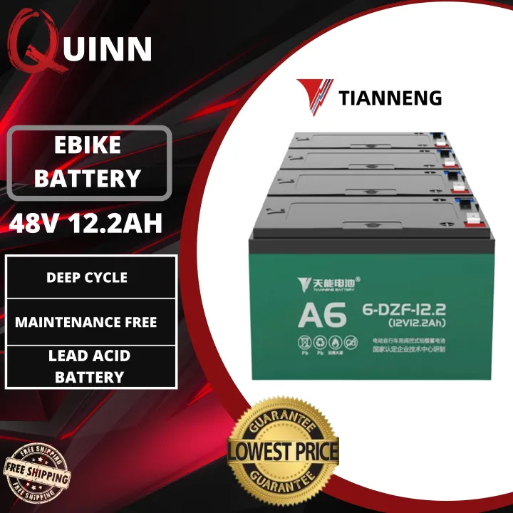 Electric Bike Tianneng Battery 48V 12.2AH For Electric Bike/Electric ...