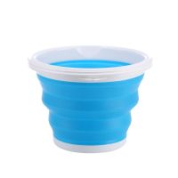 Durable Foldable Bucket Bathroom Folding Round Portable Car Wash Bucket Camping Folding Large Capacity Bucket Home Space Saving