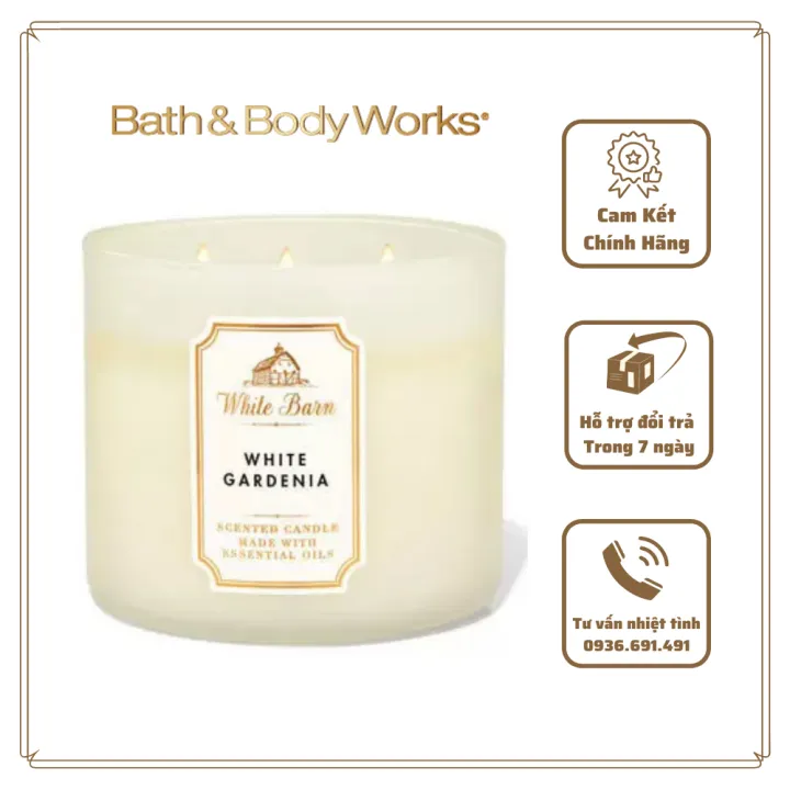 bath and body works white gardenia candle