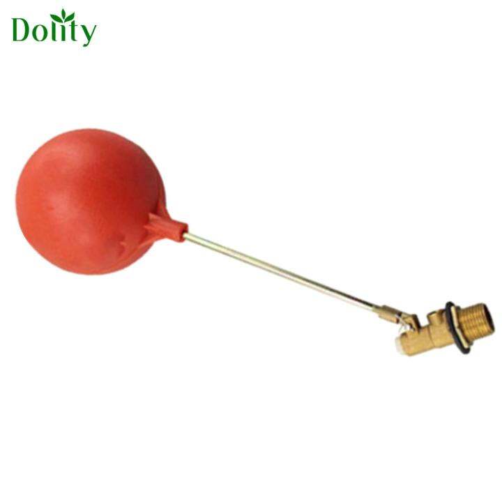 Dolity Water Tank Float Valve Brass Float Valve for Ponds Fish Tank