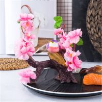 Japanese style sushi seafood sashimi dish decor flower hotel Restaurant shop decor creative dishes tray plate decoration tool