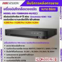 Hikvision เครื่องบันทึก 8 ช่อง รุ่น Turbo Acusense iDS-7208HUHI-M1/E(S) รองรับการบันทึกภาพ HD สูงสุด 8MP รุ่นใหม่