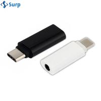 SURP หูฟัง ตัวเชื่อมต่อ หูฟัง การ USB-C อะแดปเตอร์เสียง ประเภท C ถึง3.5มม.แจ็ค ชายกับหญิง