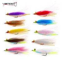 【cw】 Vampfly Dubbing Fly Carbon steel Fast Sink Fishing Flies Bonefish Bass Trout Saltwater Bait !