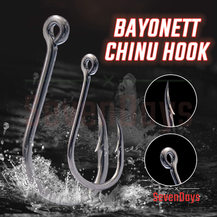Chinu Hook (622) High Carbon Steel Fishing Pancing Matakail