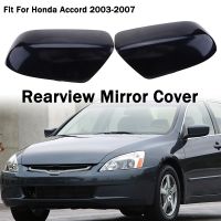 Rhyming Rearview Mirror Cover Side Wing Mirror Caps Fit For Honda Accord 2003 2004 2005 2006 2007 Gloss Black Car Accessories